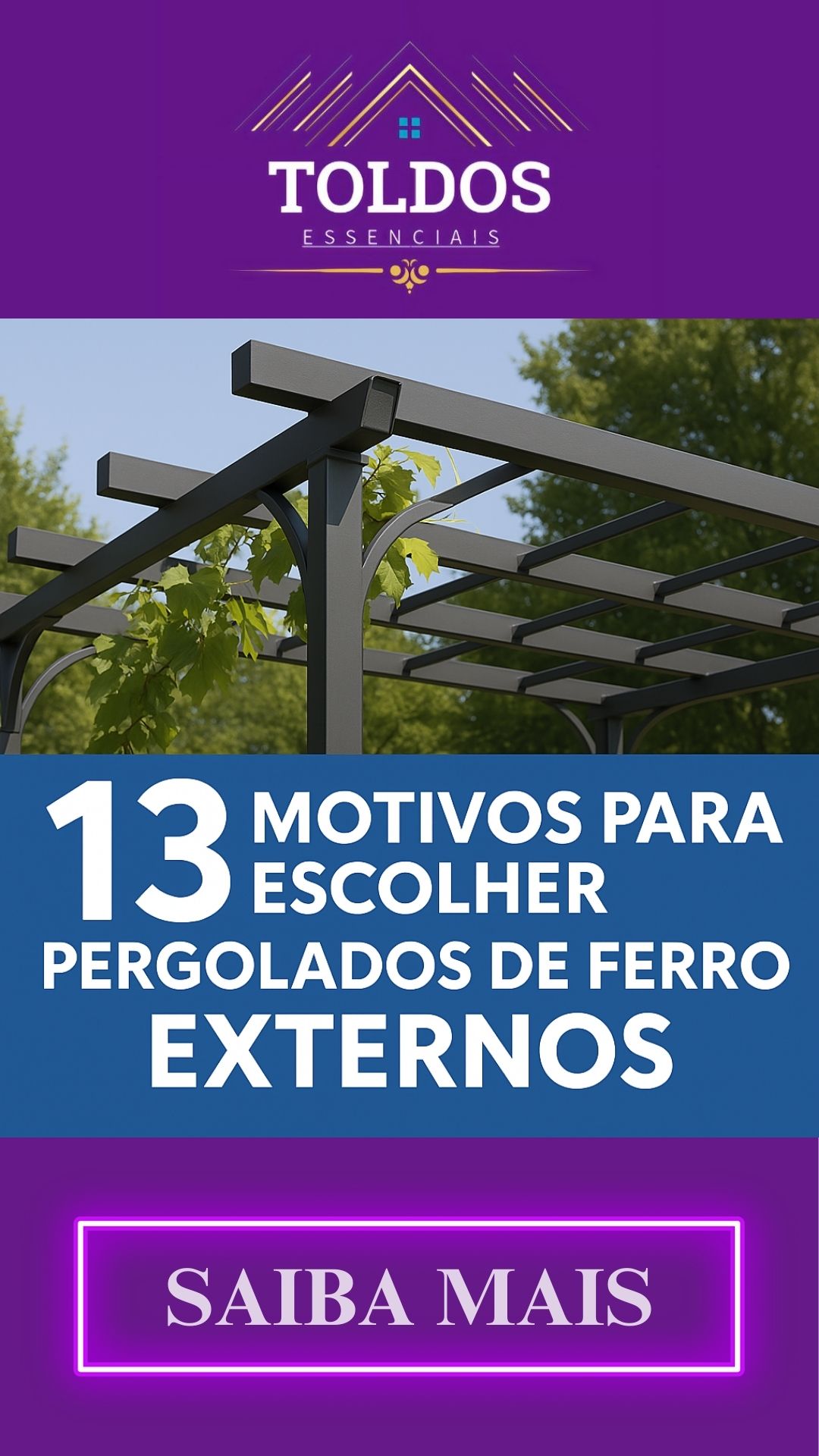 13 Motivos para Escolher Pergolados de Ferro Externos